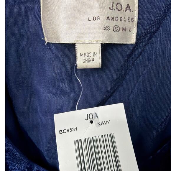 J.O.A. Crushed Velvet Ruffled Top One Shoulder Size S NWT Holiday Party Evening - Picture 6 of 7